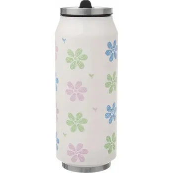 Termoska Termohrnek PUSZKA termoska lahev na pití květiny 0,4L