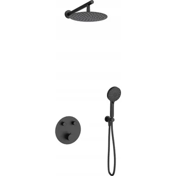Sprchový set Corsan Sprchový set sprchový set LUGO Z04TBL Termostat Sprchová Hlavice Černý