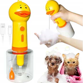 Dávkovač mýdla DÁVKOVAČ NA ŠAMPON PRO ZVÍŘATA ELEKTRICKÝ AKUMULÁTOROVÝ NAPĚŇOVAČ 350 ML