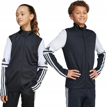 Chlapecká mikina Mikina adidas SQUADRA 25 Training JKT Jr JE2766 - ČERNÁ, 140 CM