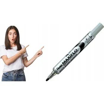 Popisovač na tabule Pentel Maxiflo černý, kulatý hrot