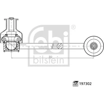 Stabilizátor nápravy Tyč nebo vzpěra stabilizátoru FEBI BILSTEIN 197302