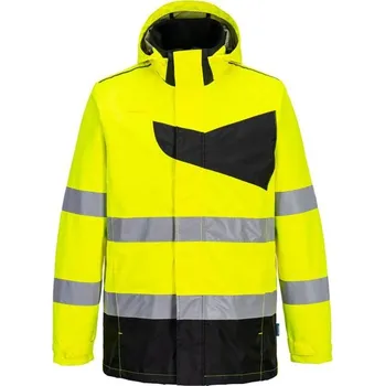 Pláštěnka PortWest | PW2 bunda do deště Hi-Vis - This PW2 high visibility rain jacket is constructed using our 300D waterproof fabric keeping you dry and safe. Dynamic design co / L / L / this pw2 high visibility rain jacket is constructed using our 300d waterproof