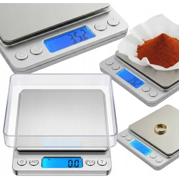 Kuchyňská váha KUCHYŇSKÁ ELEKTRONICKÁ VÁHA PŘESNÁ LCD 2000G 2KG 0,1G MÍSA X2