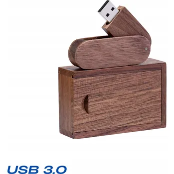 Pendrive 16GB USB 3.0 GRAWER svatba svaté přijímání narozeniny křest svatební ořech