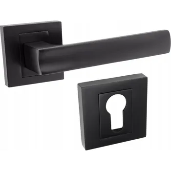 Dveřní kování KLIKA PRO INTERIÉROVÉ DVEŘE ŠTÍTEK PRO VLOŽKU ČERNÁ MATNÁ