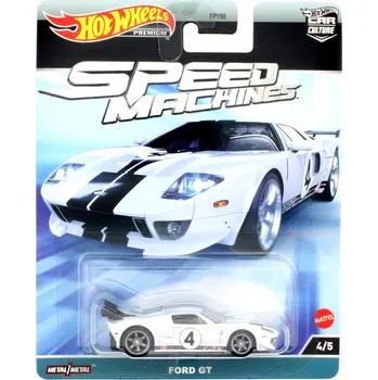 auto na autodráhu HOT WHEELS PREMIUM 1:64 FORD GT Rychlostní stroje