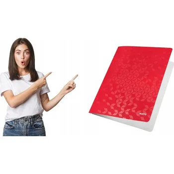 Kartonový rychlovazač LEITZ WOW červený