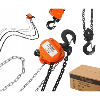 lanový naviják Řetězový zvedák Kraft&Dele 3 t výška zdvihu 3 m