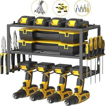 GARÁŽOVÝ REGÁL Nástěnný Police Držák ORGANIZÉR na Elektrické Nářadí SILNÝ