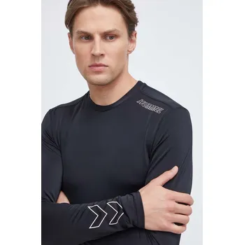 Tréninkové tričko s dlouhým rukávem Hummel Topaz černá barva, s potiskem 221752 99X, vel. M