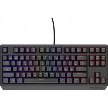 HERNÍ KLÁVESNICE GENESIS THOR 230 TKL CZ/SK RGB MECHANICKÁ OUTEMU RED