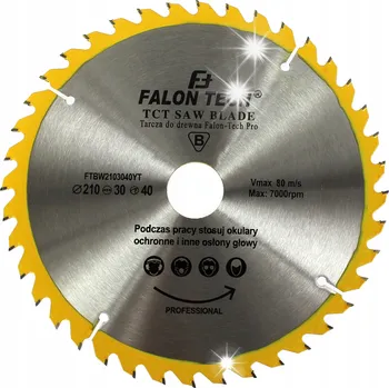 Řezný kotouč Řezný kotouč na dřevo Falon-Tech FTBW2103040YT 210x30 mm 40Z