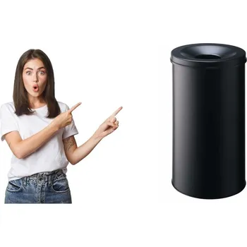 Odpadkový koš Odpadkový koš DURABLE SAFE 60L kulatý černý