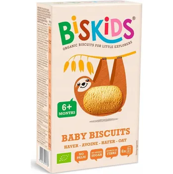 Belkorn Biskids BIO dětské celozrnné ovesné sušenky 6m+ 120 g