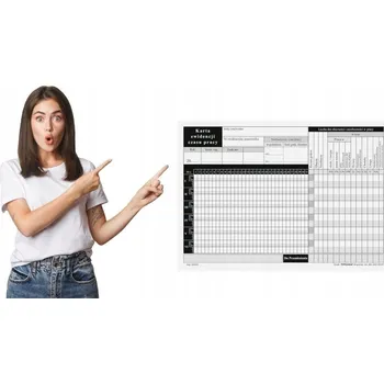 Tiskopis Tisk - Karta evidence pracovní doby A5 TYPOGRAF