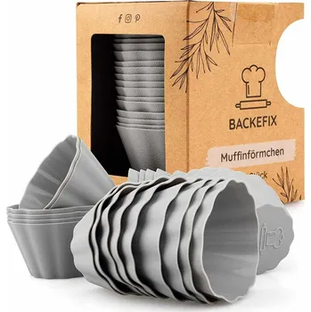 Formička Silikonové formičky na muffiny 24 ks - Backefix (Sada formiček na muffiny 24ks, silikonová - Backefix)