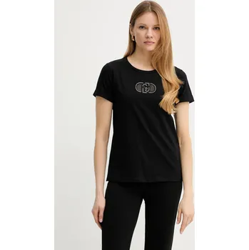 Pánská móda Bavlněné tričko Liu Jo TA5180.JS923 černá 99X, vel. S