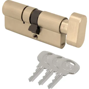 Vložka do dveří Cylindrická vložka s knoflíkem Assa Abloy Yale Y500 40G/30 Standard Protection, černá