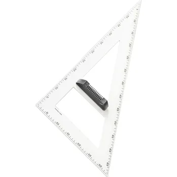 Kancelářský nábytek WISSNER, Trojúhelník na tabuli 60 stupňů, 60 cm, magnetický, bílá