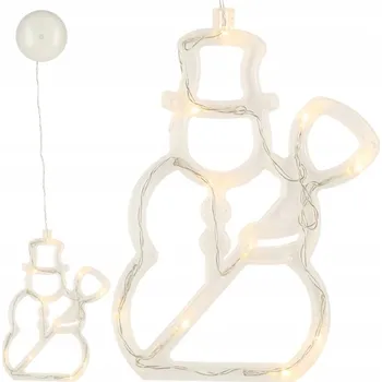 Vánoční dekorace LED lampy závěsná vánoční dekorace sněhulák 49 Cm 10 LED vysoká