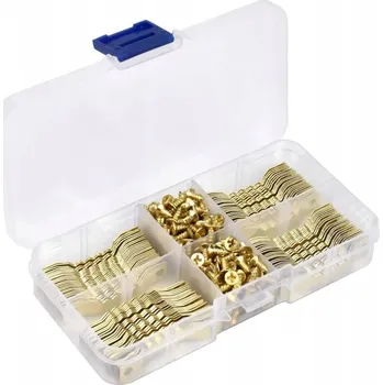 Obraz 100 Kusů Sada Háčků na Zavěšení Obrazů s Vruty, Věšáky na Rámy a Fotografie