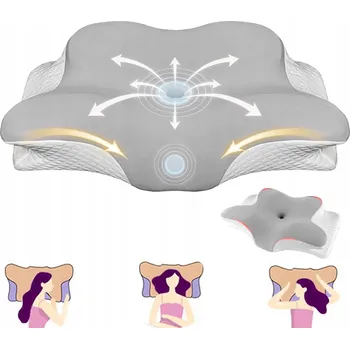 Polštář ORTOPEDICKÝ POLŠTÁŘ PRO SPANÍ NA BOKU, PROFILOVANÝ, Z PAMĚŤOVÉ PĚNY PRO NÁROČNÉ