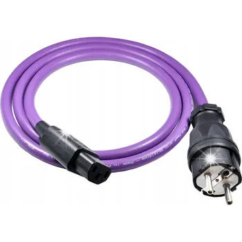 Napájecí kabel MELODIKA MDP07 PURPLE RAIN NAPÁJECÍ KABEL SCHUKO - IEC C13 OFC 0,75m