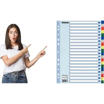 Plastové rozřazovače Esselte A4 1 ks