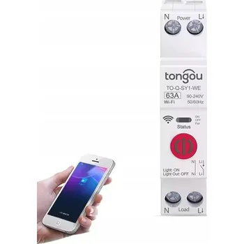 vypínač Inteligentní relé vypínač eWeLink 63A DIN Dálkové ovládání WiFi