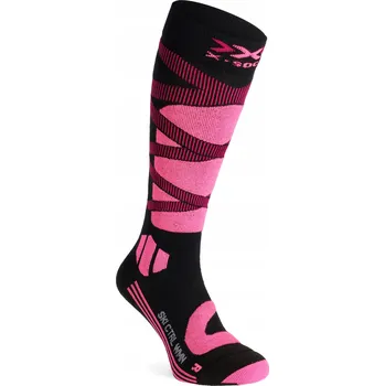 Pánské oblečení Dámské lyžařské Ponožky X-Socks Ski Control 4.0 - opal black/magnolie