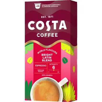 Costa Coffee Bright Latin Blend hliníkové kapsle pro Nespresso 10ks