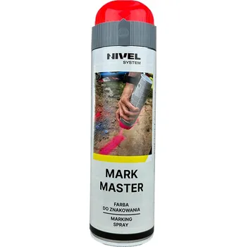 Barva ve spreji Barva barva Nivel System červená, fluorescenční, 500 ml