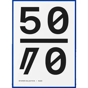 Fotorámeček Modrý rám na plakát Paper Collective – 50 × 70 cm