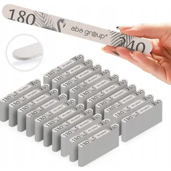 Pilník na nehty Rovný 180/240 Slim Aba Group Sada 500 ks