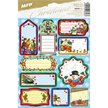 Vánoční dekorace VÁNOČNÍ DÁRKOVÉ SAMOLEPKY MFP 995
