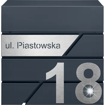 Poštovní schránka POŠTOVNÍ SCHRÁNKA | NOVINY | ADRESA + ČÍSLO DOMU ANTRACIT LAMINÁT