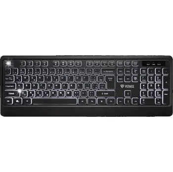 Klávesnice USB Počítačová Klávesnice LED Yenkee YKB 1025CS
