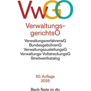 Verwaltungsgerichtsordnung, Verwaltungsverfahrensgesetz. VwGO