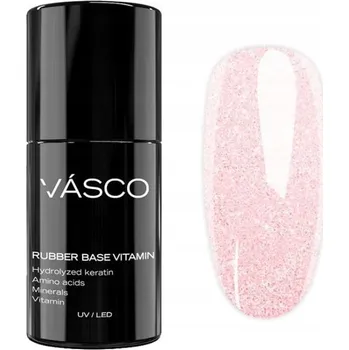 Lak na nehty Hybridní báze Rubber Base Vitamin TPO Free Pink Frost Vasco 7 ml