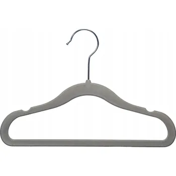 Věšák Šatní ramínko kovový Relaxdays, odstíny šedé