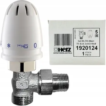 Ventil Termostatická sada rohová Herz 1/2" bílá