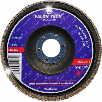 Příslušenství k brusce Brusný kotouč na ocel Falon-Tech FTGFD12540 125 mm, zrnitost P40, 10 kusů