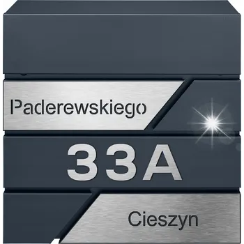 Poštovní schránka ANTRACITOVÁ POŠTOVNÍ SCHRÁNKA S ADRESOU A ČÍSLEM VYŘEZANÝM LASEREM