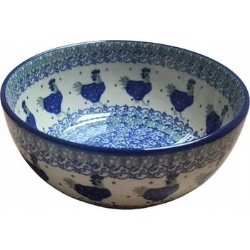 POLÉVKOVÁ MÍSA 750ML 16CM SLEPIČKY (DEK 2597) Bolesławiec