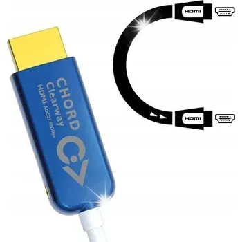 Video kabel HDMI 2.1 AKTIVNÍ OPTICKÝ KABEL 8K60Hz 48Gbps CHORD CLEARWAY HDMI AOC 10m