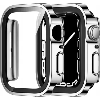 Pouzdro na mobilní telefon Pouzdro ZZDZZ 2-in-1 + tvrzené sklo pro Apple Watch 44 mm, kompletní ochrana