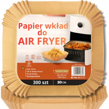 Obraz ORGANIZÉR PAPÍROVÝ PAPÍR DO BEZTUKOVÉ FRITÉZY AIR FRYER 20 CM 300 KS