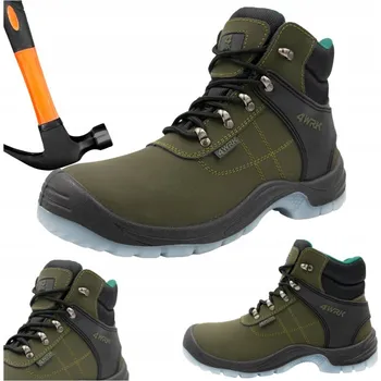 Pracovní obuv PRACOVNÍ KOTNÍKOVÁ OBUV s ocelovou špičkou a planžetou proti propíchnutí, písková barva, S3, velikost 46