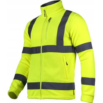 Pánské oblečení Pracovní Mikina LAHTI PRO Hi-Res žlutá fleecová velikost XXL